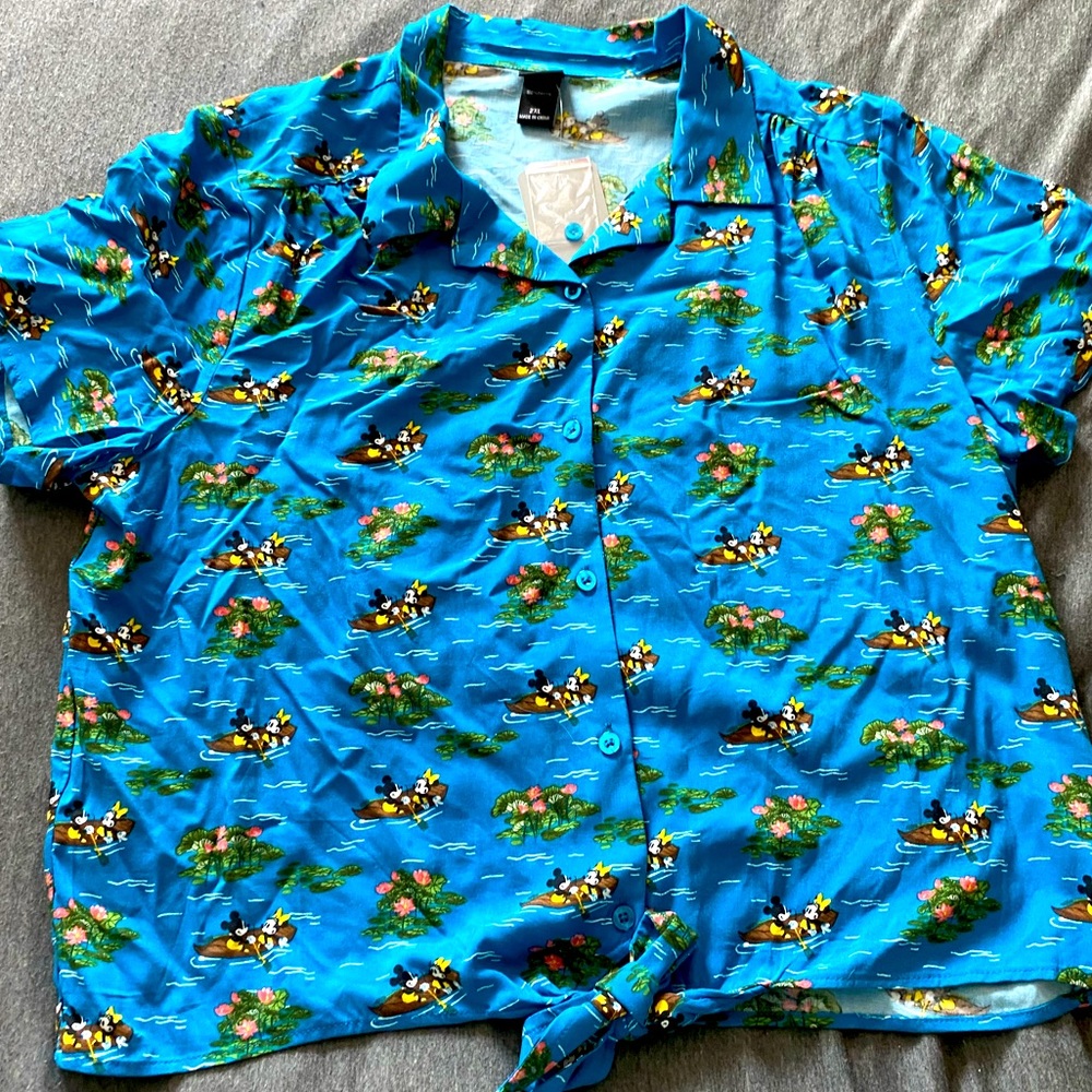 Disney Brand Tie Front Summer Top